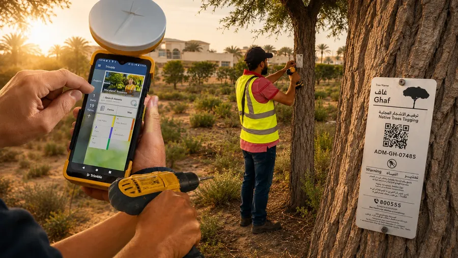 Native Ghaf tree tagging and GPS documentation